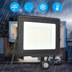 Naświetlacz halogen lampa LED 100W czujnikiem ruchu PIR Barwa NEUTRALNA sl