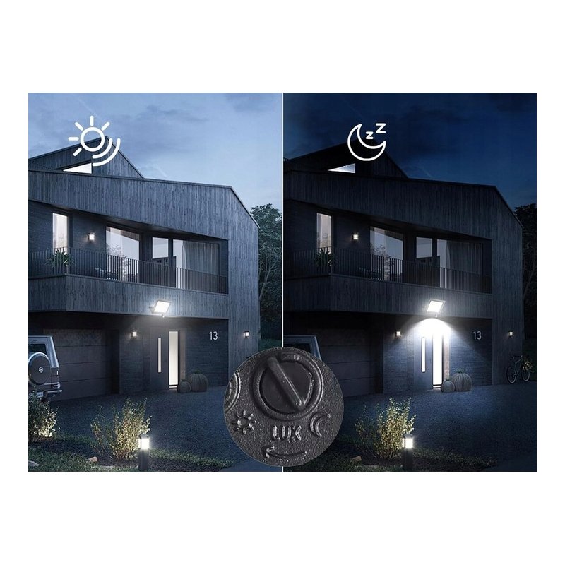 Naświetlacz halogen lampa robocza LED 30W z czujnikiem PIR NEUTRALNA sl