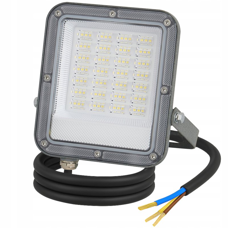 Halogen LED Naświetlacz Lampa 50W 4500lm Premium Reflektor Zewnętrzny 4000K