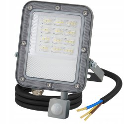 Halogen LED Z Czujnikiem Ruchu Naświetlacz Lampa 30W 2700lm Premium Czujka