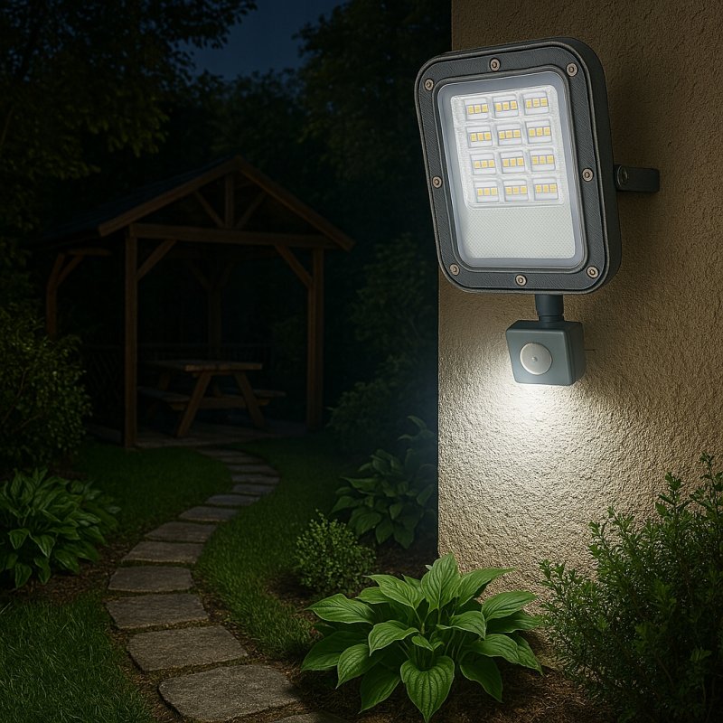 Halogen LED Z Czujnikiem Ruchu Naświetlacz Lampa 30W 2700lm Premium Czujka