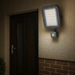 Halogen LED Z Czujnikiem Ruchu Naświetlacz Lampa 30W 2700lm Premium Czujka