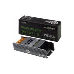 ZASILACZ modułowy SLIM PREMIUM 12V 24W 2A IP20 do taśm LED 3lata gw.