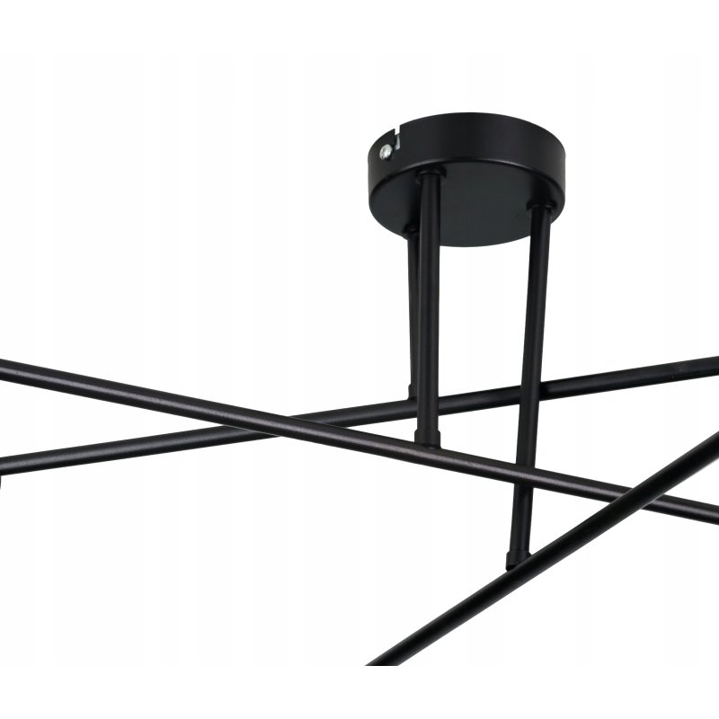 LAMPA sufitowa żyrandol regulowany LOFT szkło 6