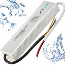 Zasilacz 24V 60W 2,5A wodoodporny do taśm LED IP67 hermetyczny metal