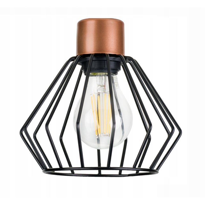 Lampka nocna Lampa stołowa loft na led E27 Drut