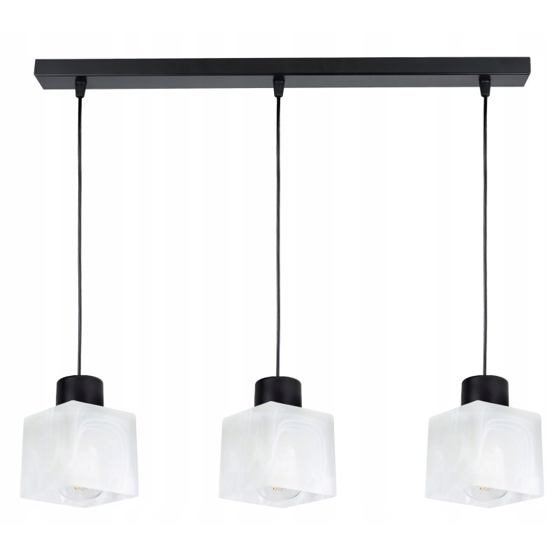 LAMPA sufitowa wisząca ZWIS E27 ŻYRANDOL Szklany 3