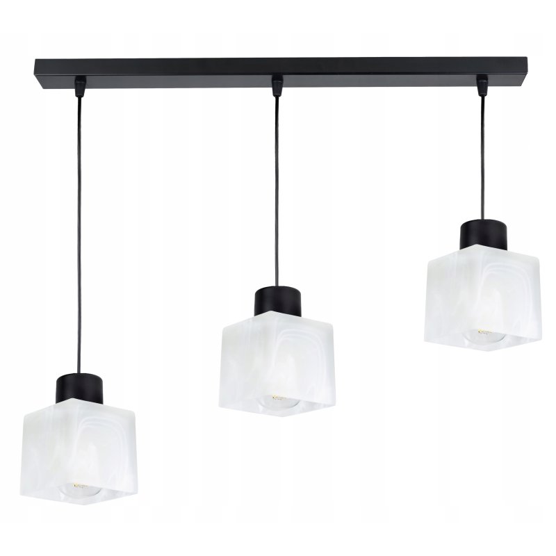 LAMPA sufitowa wisząca ZWIS E27 ŻYRANDOL Szklany 3