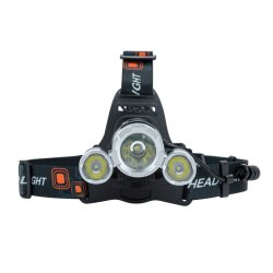 Latarka czołowa 3 LED T6 akumulatorowa warsztatowa