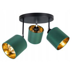 LAMPA plafon ruchomy żyrandol sufiowa ABAŻUR złoty