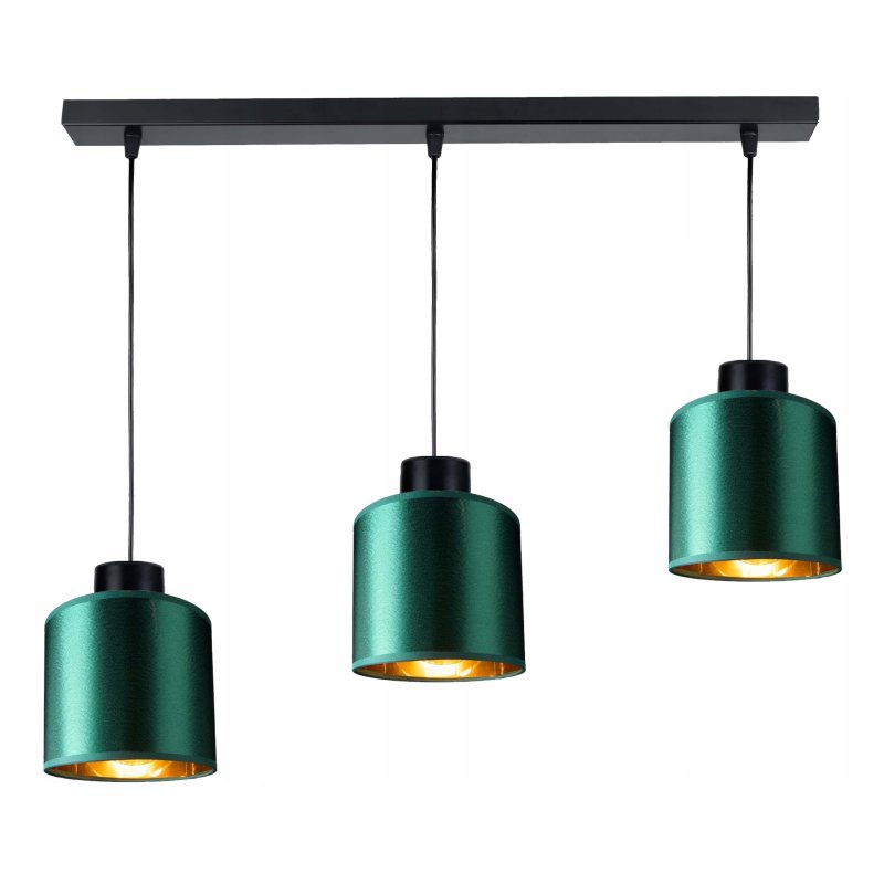 LAMPA WISZĄCA ZWIS żyrandol sufitowa ABAŻUR złoty