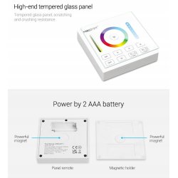 Pilot Panel naścienny Milight B0 do led RGB CCT RGBW 1strefa na baterię AAA
