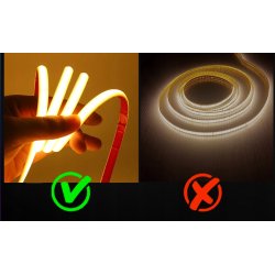 Taśma LED COB 24V 480 CW 6000K 10W/m IP68 5m do sauny basenu oczka wodnego