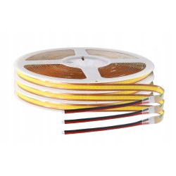 Taśma LED COB 24V 12W 8mm 528 d/mb Neon CIEPŁY 1m z 30m cięta co 1mm