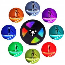 Taśma LED COB linia RGB 12V 15w/m neon odcinek 1m