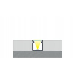 2m Profil aluminiowy nawierzchniowy typ Y wysoki głęboki + Klosz