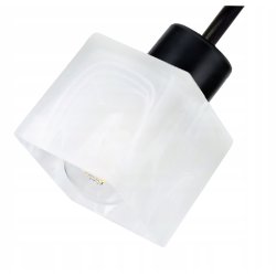 Lampa SUFITOWA żyrandol WISZĄCA LOFT szkło na E27