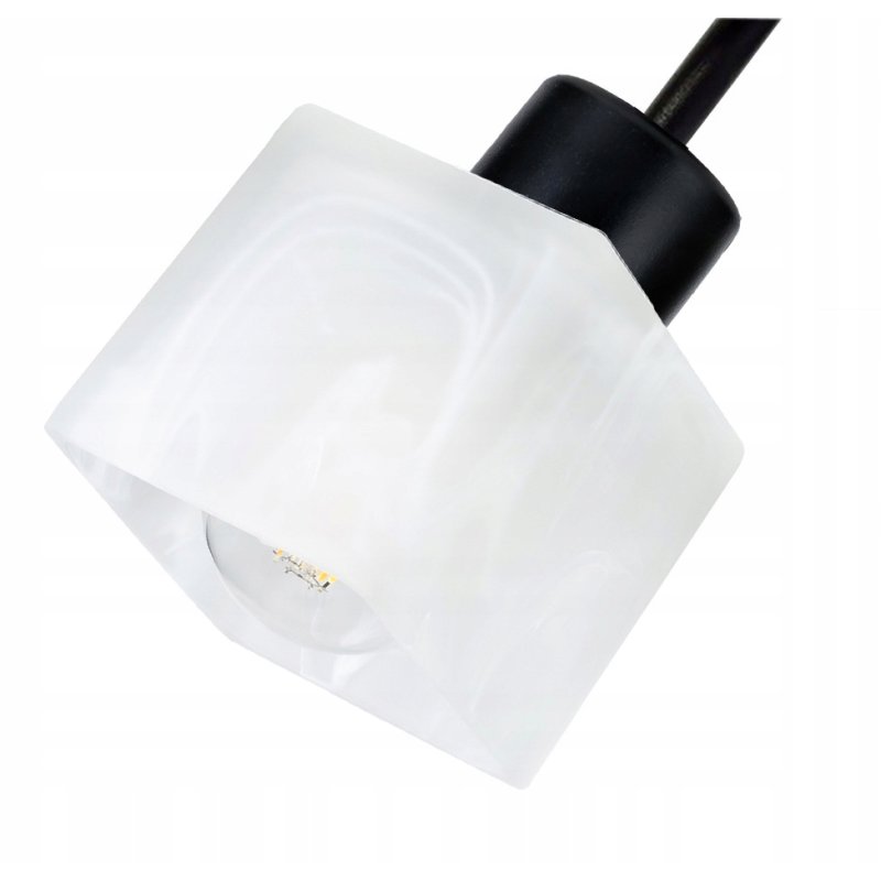 Lampa SUFITOWA żyrandol WISZĄCA LOFT szkło na E27