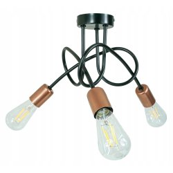 Lampa SUFITOWA WISZĄCA PLAFON LOFT EDISON 3 x E27