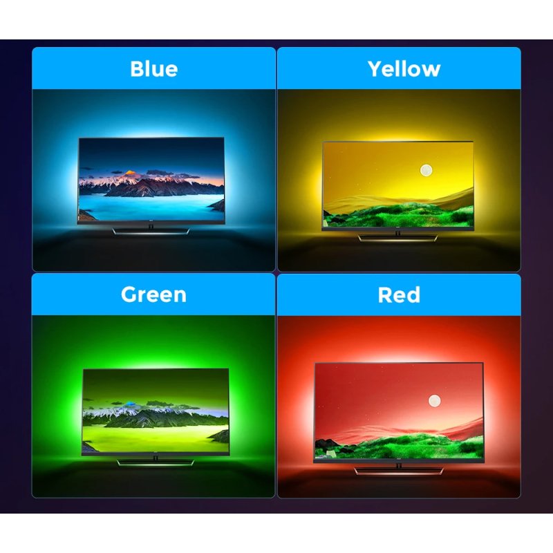 Ambilight TV 55 4K HDMI 2.0 Ambiente na Wi-Fi Smart Live TUYA LED RGB