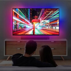 Ambilight TV 55 4K HDMI 2.0 Ambiente na Wi-Fi Smart Live TUYA LED RGB