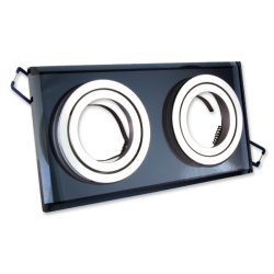 OPRAWA PODWÓJNA HALOGENOWA RUCHOMA SZKLANA +GU10