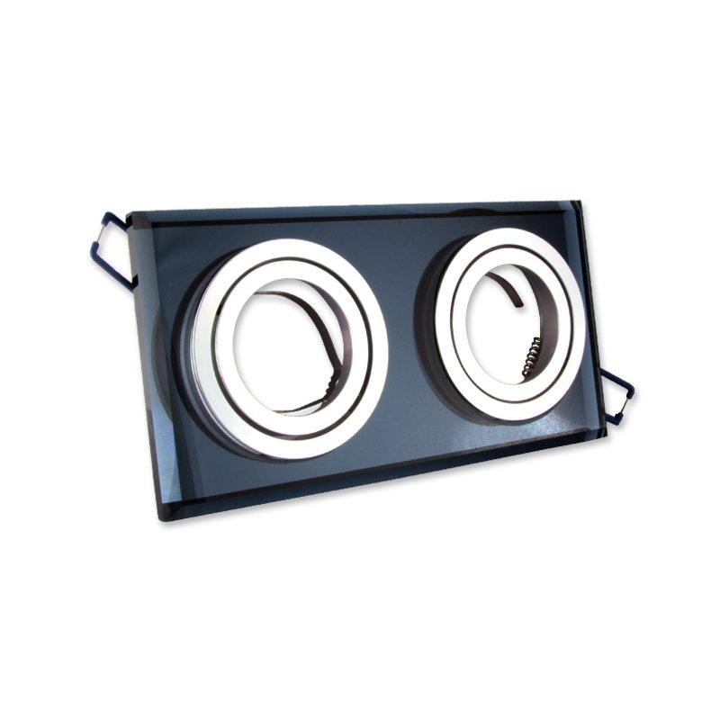 OPRAWA PODWÓJNA HALOGENOWA RUCHOMA SZKLANA +GU10