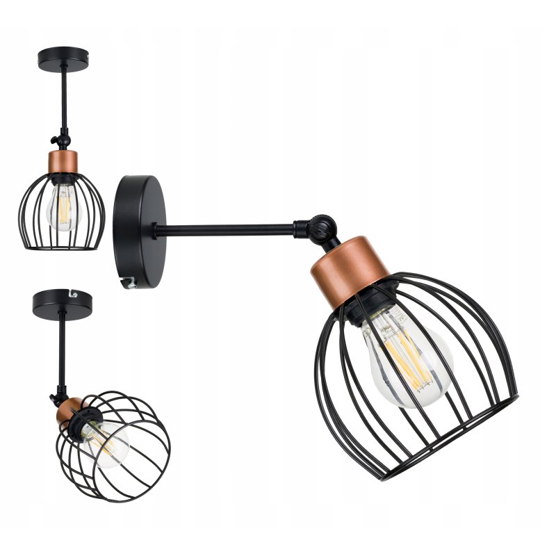 LAMPA WISZĄCA plafon żyrandol sufitowa LOFT KULA 1