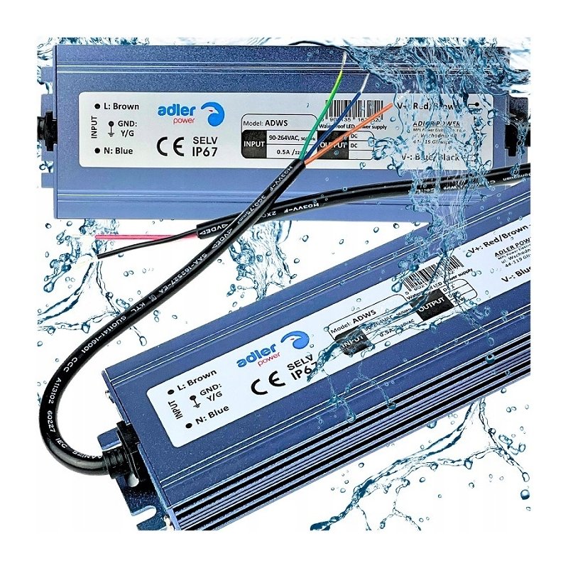 ZASILACZ HERMETYCZNY PROFESJONALNY 12V 100W 8,3A wodoodporny taśm LED IP67