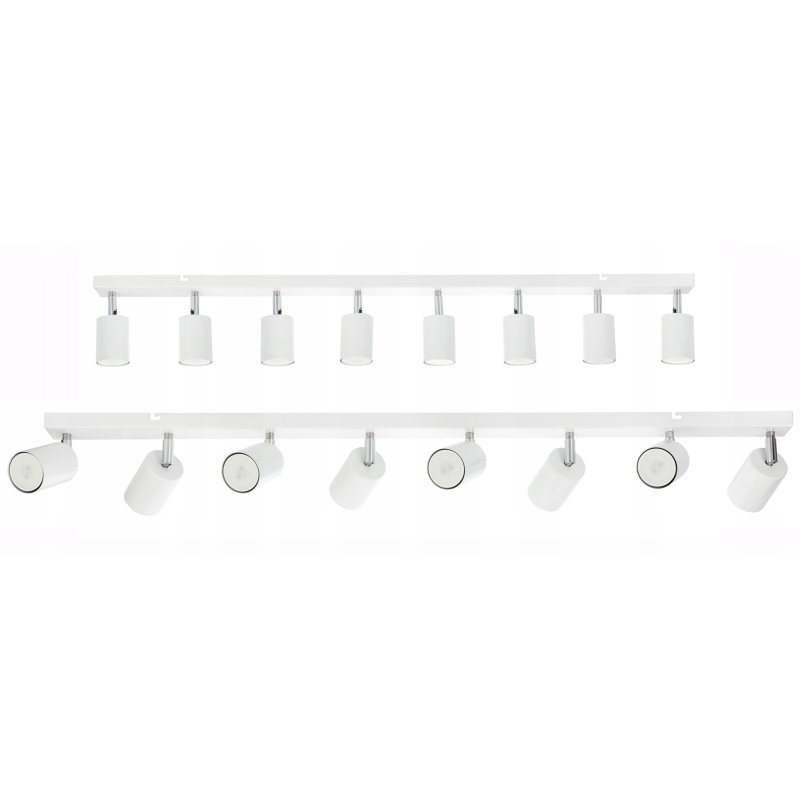 LAMPA SUFITOWA SPOT TUBA OPRAWA REGULOWANA BELKA 100CM SZYNA NA 8 GU10 230V