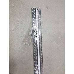 PROFIL aluminiowy czarny do PŁYTEK gips + KLOSZ mleczny + zaślepki 2m