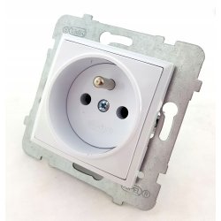 GNIAZDO POJEDYNCZE z/Uz z RAMKĄ OSPEL ARIA 1kpl.