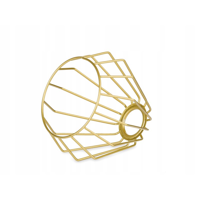 Lampa sufitowa żyrandol wisząca LOFT kręcona drut brylant na 2x E27 złota