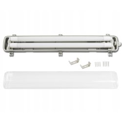 OPRAWA HERMETYCZNA 60CM + 2x ŚWIETLÓWKA LED 9W