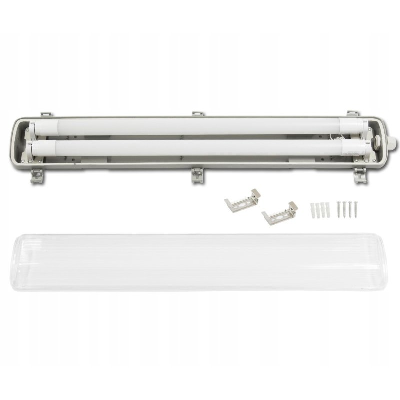 OPRAWA HERMETYCZNA 60CM + 2x ŚWIETLÓWKA LED 9W