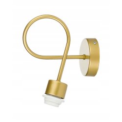 LAMPA KINKIET E27 żyrandol stały kręcony loft drut Kula XL złoty na 1 x E27