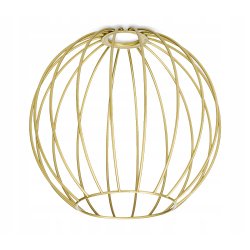 LAMPA KINKIET E27 żyrandol stały kręcony loft drut Kula XL złoty na 1 x E27