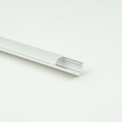 Zestaw 2mb Profil aluminiowy WĄSKI narożny rogowy BIAŁY + KLOSZ do taśm led
