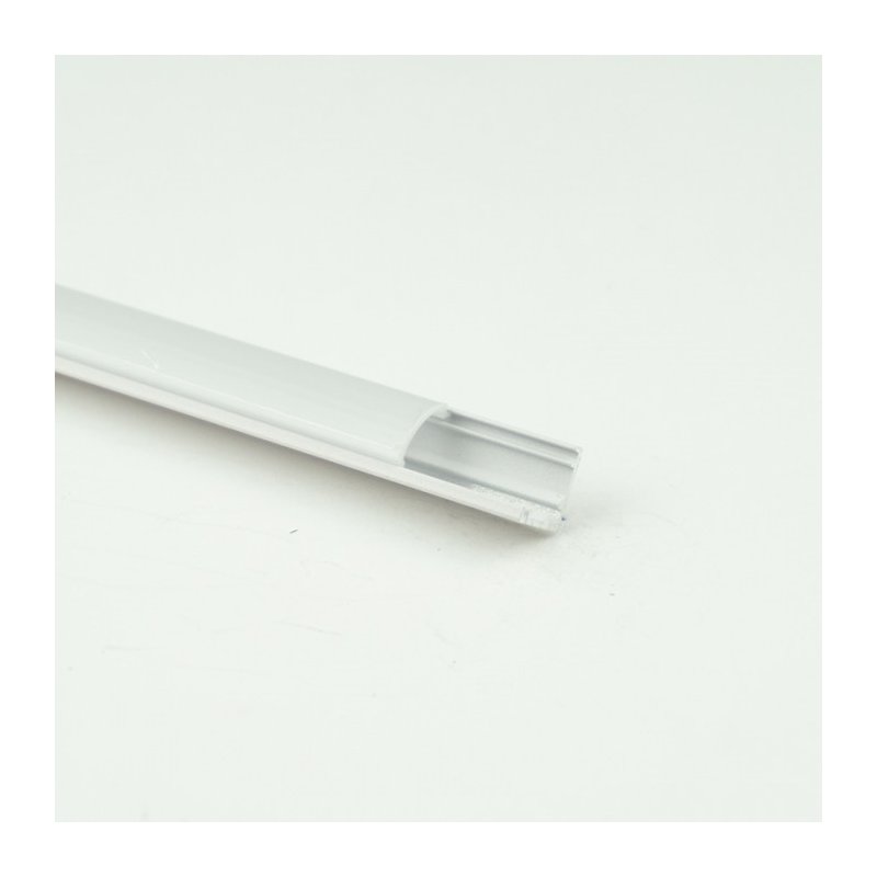 Zestaw 2mb Profil aluminiowy WĄSKI narożny rogowy BIAŁY + KLOSZ do taśm led