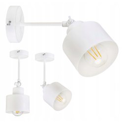 LAMPA KINKIET ścienny regulowany loft metal KUBEK