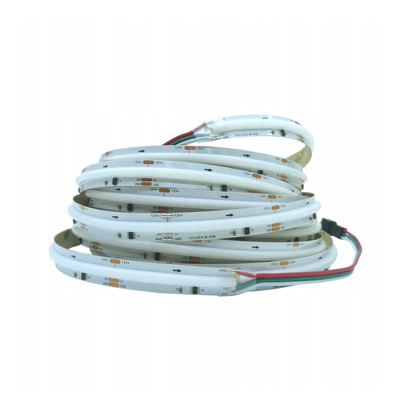 Taśma led cyfrowa COB RGB IP20 12V 720d Magic Pixel Adresowalna WS2811 1mb