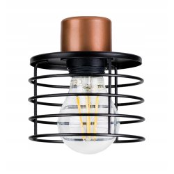 LAMPA KINKIET E27 ścienny stały loft drut SPRĘŻYNA