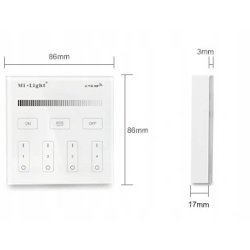 Pilot Panel Milight B1 MONO 4-strefy na 2x AAA