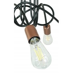 Lampa SUFITOWA WISZĄCA PLAFON LOFT EDISON 5 x E27
