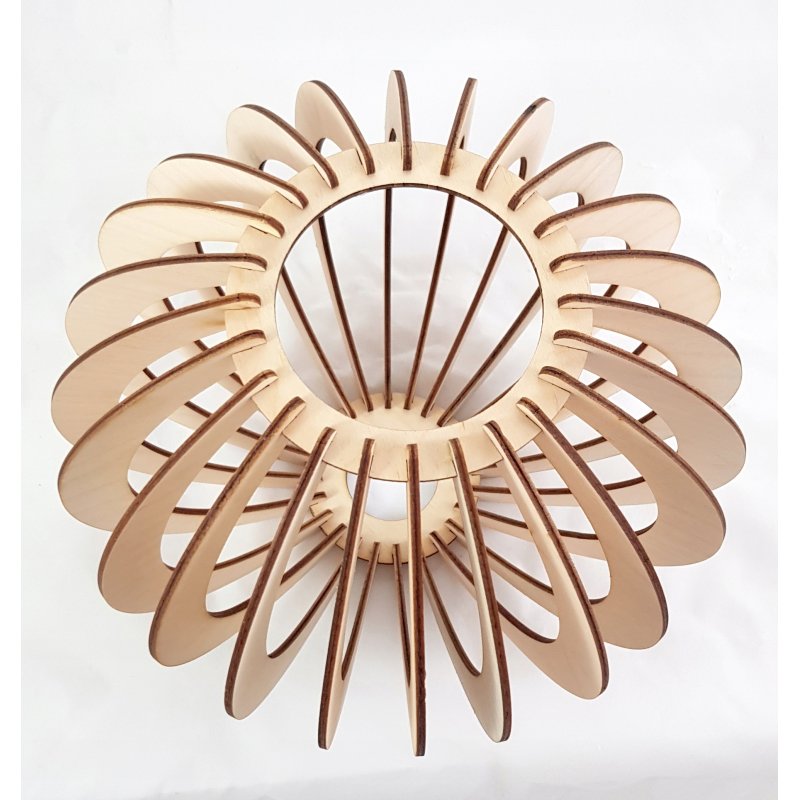 Lampka nocna Lampa stołowa loft na led E27 Drewno