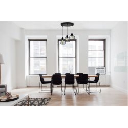 LAMPA wisząca sufitowa ŻYRANDOL ZWIS 3x drut KULA