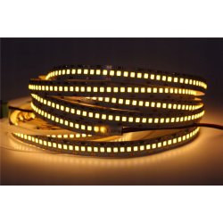 SUPER MOCNA Taśma LED PREMIUM 12V SMD2835 IP20 barwa biała CIEPŁA 1200d 5mb