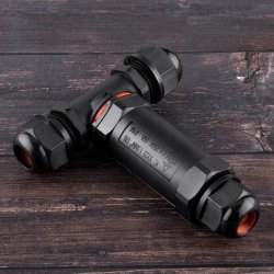Złącze Kablowe Hermetyczne T CSJ 3x2,5mm 16A 250V IP68 10mm Złączka Do LED