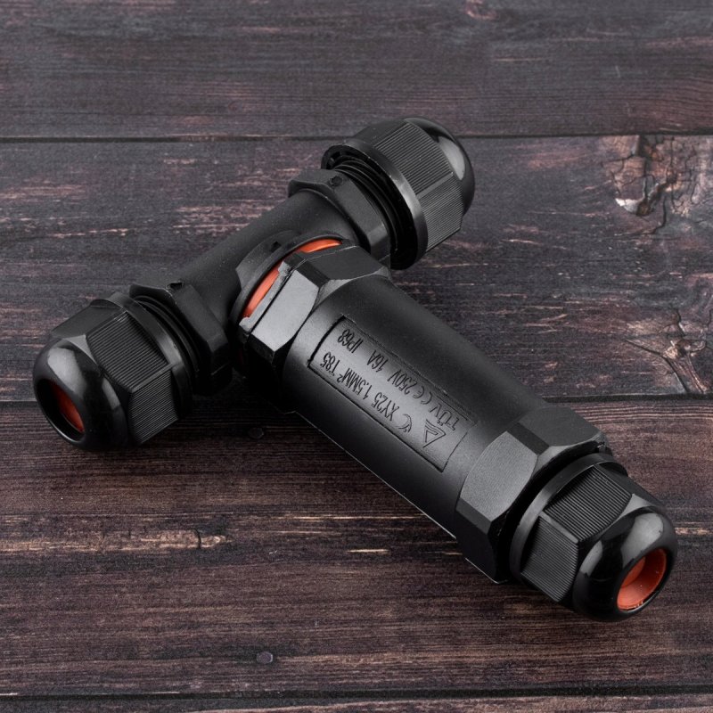 Złącze Kablowe Hermetyczne T CSJ 3x2,5mm 16A 250V IP68 10mm Złączka Do LED