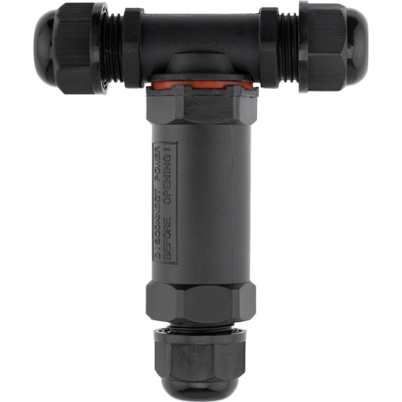 Złącze Kablowe Hermetyczne T CSJ 3x2,5mm 16A 250V IP68 10mm Złączka Do LED